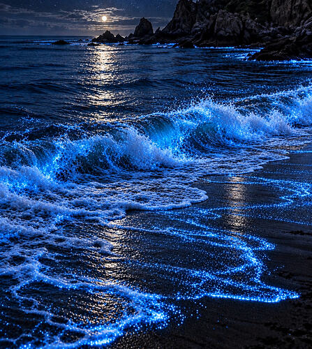 Bioluminescent Waves, southern California